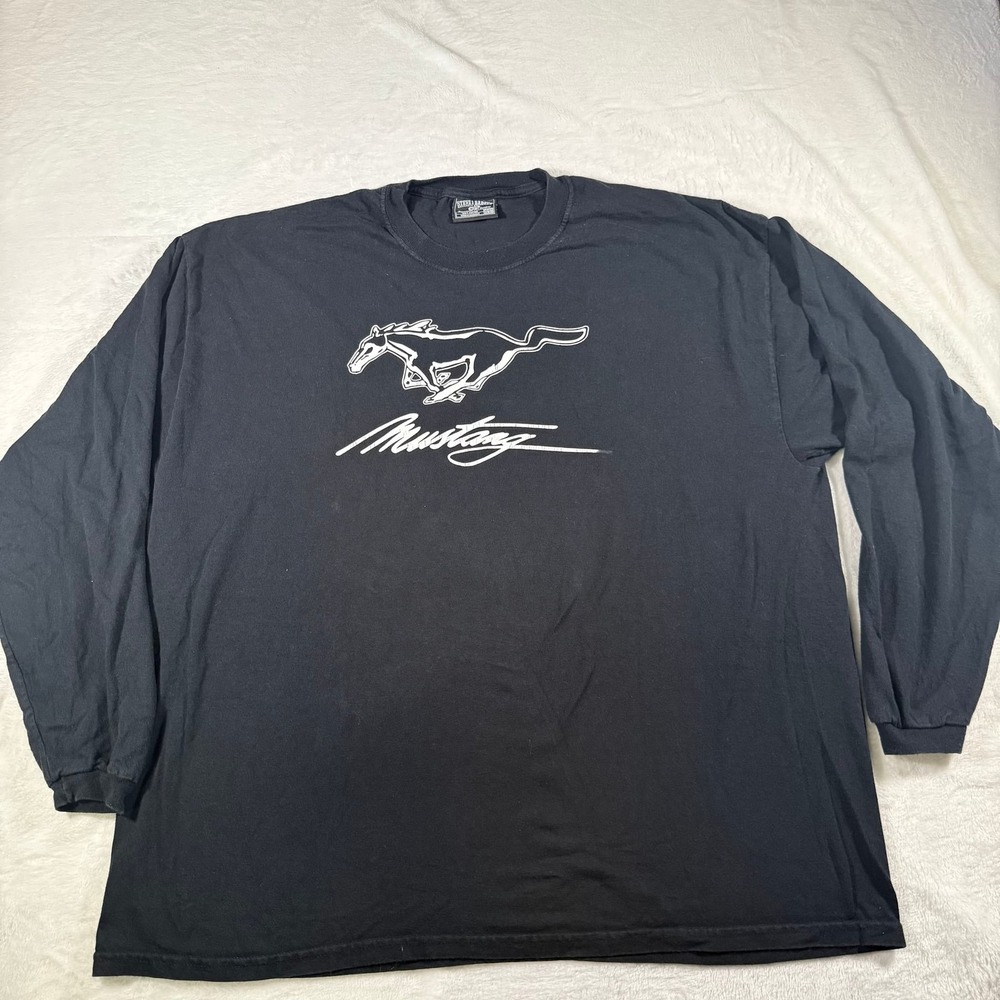 Vintage Steve & Barry's Mustang Horse Graphic Long Sleeve T-Shirt